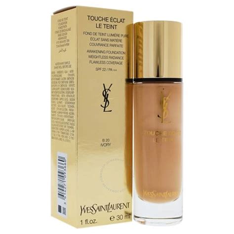 ysl le teint 3614271093660|Ysl Touche Eclat Le Teint Liquid Foundation 1 oz B20 Ivory.